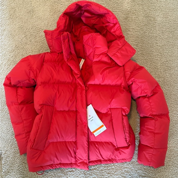 lululemon athletica Jackets & Blazers - NWT Grenadine Red Lululemon Wunder Puff Jacket